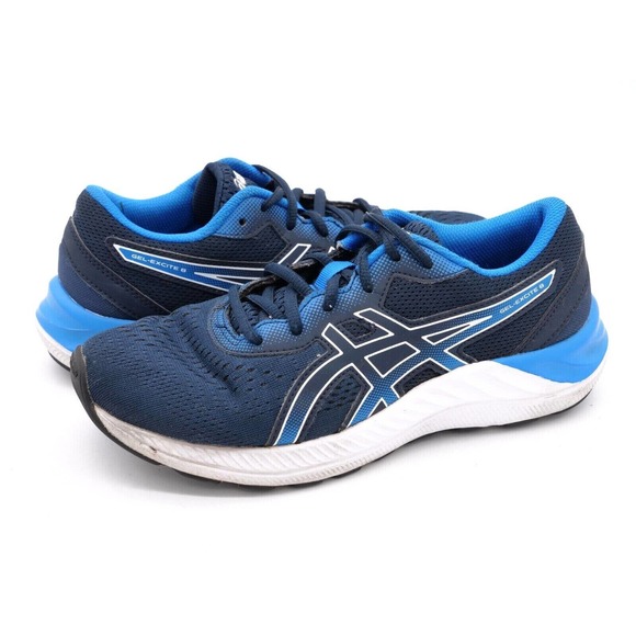 Asics Gel Excite 8 Kids 8 GS Running Shoes Blue Mesh Lace Up Athletic Sneaker - Picture 1 of 10